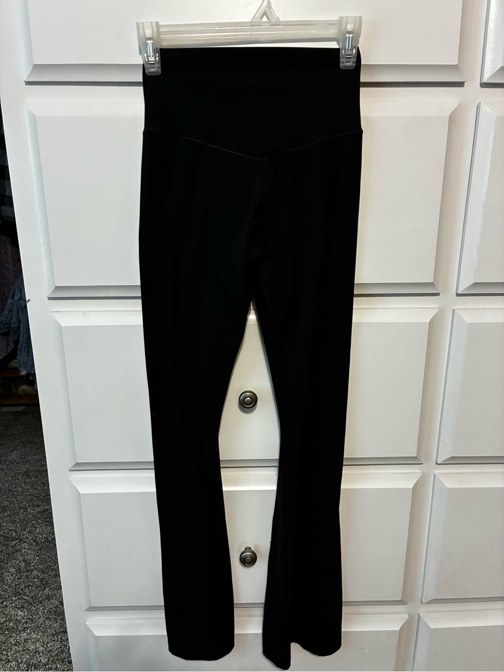 aerie Black High-Waist Flare Yoga Pants